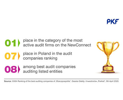 PKF Poland ranks first place on New Connect market list
